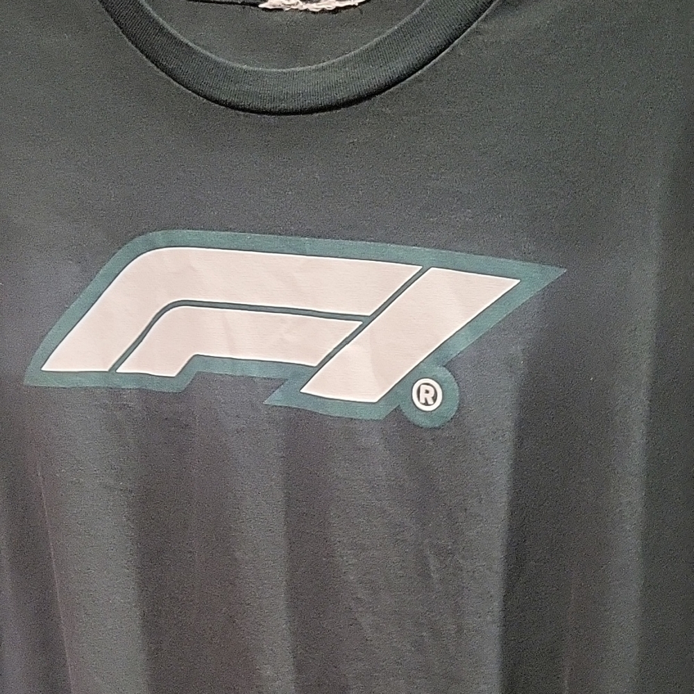 Men's Short-Sleeve Logo Tee in Dark Teal.. Not Faded